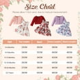 thumbnail image 4 of Kuleyang 3PS Toddler Little Girls Dress and Cardigan Sets Floral Print Sleeveless Dress and Long Sleeve Cardigan Ruffle Shrug Fall Winter Party Clothes Set 12-18 Months, 4 of 9