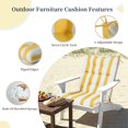 thumbnail image 4 of 2-Pack High Back Outdoor Chair Cushions, Waterproof & Fade-Resistant Tufted Patio Chair Cushion for Rocking Chairs Adirondack Garden Porch Home Office Chair Use - 44" x 22" x 4", 4 of 7