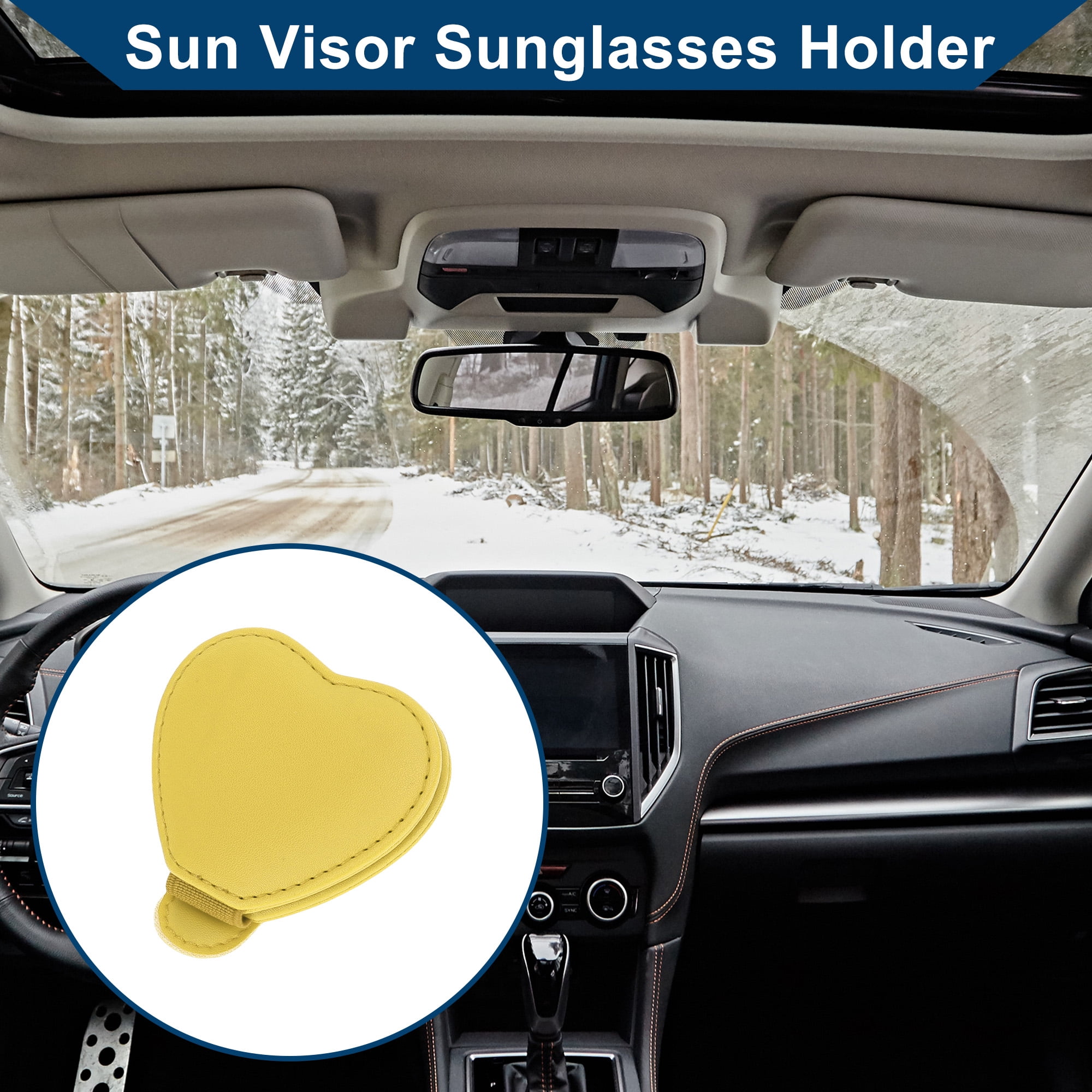 Unique Bargains Car Sun Visor Sunglasses Holder Front Eyeglasses Clip Magnetic for Car