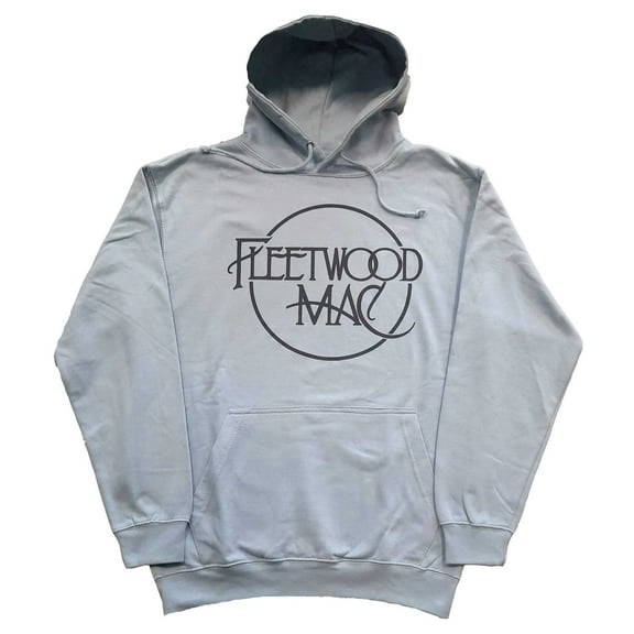 Men's Fleetwood Mac Classic Logo Hooded Sweatshirt Medium Light Blue