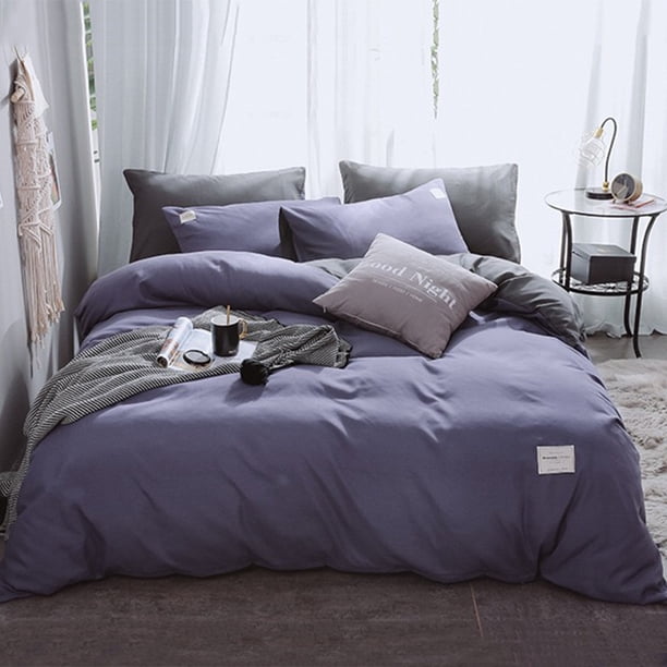 Funda nórdica y sábana y funda de almohada Irfora Púrpura y gris/Talla 3