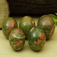 thumbnail image 2 of Reikiera Unakite Sphere Stone Ball with Ring Stand Aura Balancing Crystal Reiki Healing- Choose Size, 2 of 4