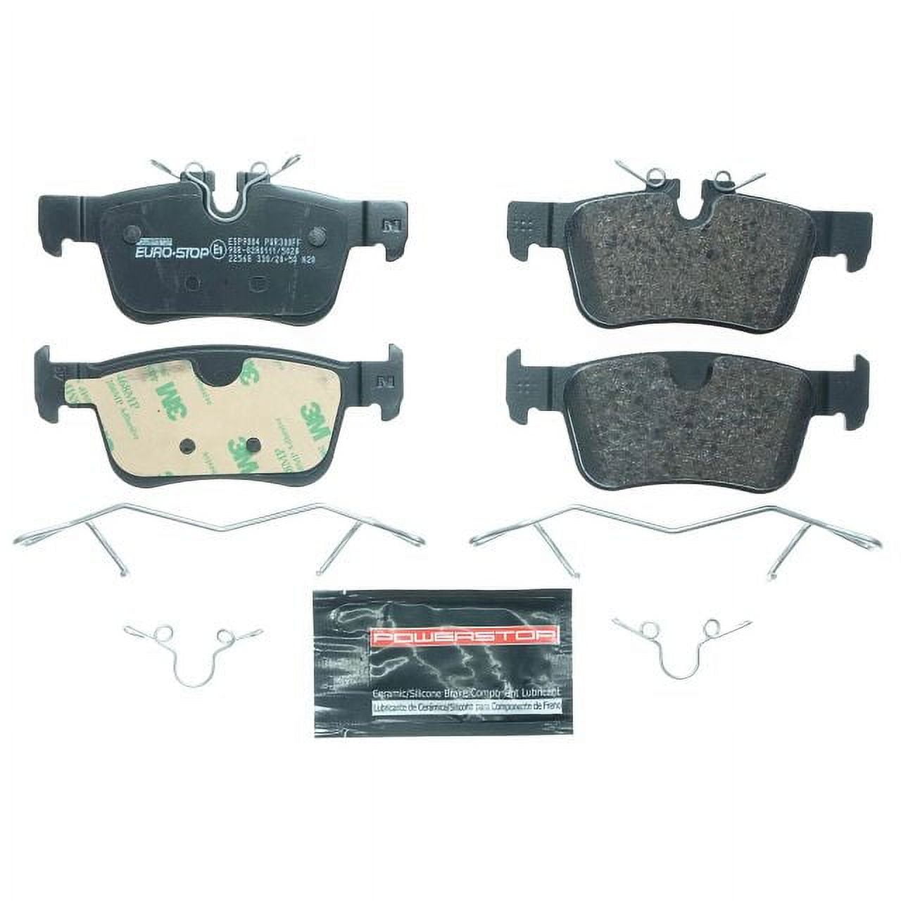 Power Stop Rear Euro-Stop ECE-R90 Certified Brake Pad ESP9004