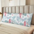 thumbnail image 2 of Fotbe Tropical Flamingo Funda para Almohada Corporal con Diseño, Funda de Microfibra Ultrasuave de 20x54 Pulgadas, Ropa de Cama Elegante, 2 of 7