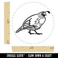 thumbnail image 2 of Plump California Quail Self-Inking Rubber Stamp Ink Stamper - Red Ink - Medium 1 Inch, 2 of 7