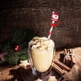thumbnail image 4 of 10mm Silicone Christmas Straw Cover, Cute Cartoon Cup Straw Cap, Food Grade Reusable Dustproof Splashproof Straw Decoration for Party Holiday, 4 of 4