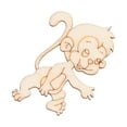 thumbnail image 2 of Raindrops 40 pcs DIY Animals Unfinished Wooden Slices Monkey Craft Embellishments Ornaments, 2 of 8