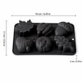 thumbnail image 3 of 6-Cavity Autumn Harvest Mousse Silicone Mold, Pumpkin Maple Leaf Acorn Design for Fall Baking Chocolate Soap and Candle, Baking Tool, 3 of 9