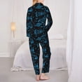 thumbnail image 6 of Goofa Spacecraft Printed Women’s 2 Piece Pajama Set Super,Pajamas Women's Long Sleeve Sleepwear Soft Button Down Loungewear Pjs Lounge Set Nightwear-, 6 of 9