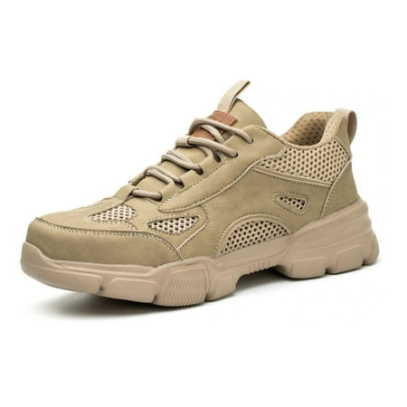 

Safety Shoes Men S Waterproof Work Shoes Lightweight Anti-Smashing Comfortable Cushioning Breathable Fashion Eu 36-47