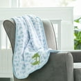 thumbnail image 6 of Parents Choice Appliqued Gator Soft Baby Blanket, Blue and White, Infant Boy, 6 of 11