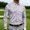 Light Gray, variant on Men's Golf Polo Shirt Paint Splatter Print Short Sleeve Moisture Wicking Tee Casual Slim Fit Performance Sports Top, L