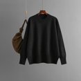 thumbnail image 2 of Women'S Sweaters, Fall Sweaters for Women, Crewneck Solid Color Pullover, Long Sleeve Loose Thin Knit for Autumn and Winter Layering, 2 of 4