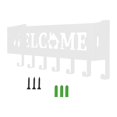 thumbnail image 5 of Tongina Key Organizer Hanger Rack Key Holder with 7 Hooks Welcome Word Living Room Mudroom Office Key Wall Mount Holder , white, 5 of 8