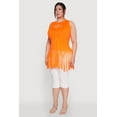 thumbnail image 4 of Womens Plus Size Laser Cut Fringe Hem Tank Top, 4 of 5