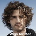 thumbnail image 2 of YOPTOP Men‘s Wig Short Hair Fashion Daily Hairstyle Cosplay Hairpieces Natural, 2 of 7
