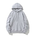 thumbnail image 2 of Ketyyh-chn99 Chandail à Capuchon Mode pour Homme Chandail à Capuchon d'Automne Décontracté Uni Coupe Ample à Manches Longues Haut Blouse Blanc, TG, 2 of 5