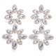 thumbnail image 1 of Pendientes de diamantes de imitación exagerados, moda europea y americana, pendientes de lujo con diamantes de imitación y flores brillantes, joyería, 1 of 6