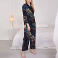 thumbnail image 3 of Balery Colorful Patterned Snake Conjunto de Pijama con Estampado para Mujer, Conjunto de Dos Piezas con Manga Larga, Ropa de Dormir Suave con Bolsillos, Pijamas Cómodos-X-Large, 3 of 7