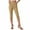 Khaki, variant on RQYYD Capri Pants for Women High Waisted Pull On Elastic Waist Dressy Casual Stretchy Capris Trousers Pants Pockets Pink S