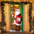 thumbnail image 2 of Bannière de Rideau de Noël Réutilisable Facile à Accrocher Couverture de Porte Festive pour Décoration Maison Photographie, 2 of 5