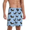 thumbnail image 2 of Fotbe Dachshund Dog Pajama Shorts for Men, Men's Pajama Bottoms, Sleepwear,Short Pajama Pants-XX-Large, 2 of 9