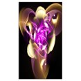 thumbnail image 2 of Design de Fleurs Fractales Violettes et Dorées - Art Abstrait sur Toile, 2 of 3