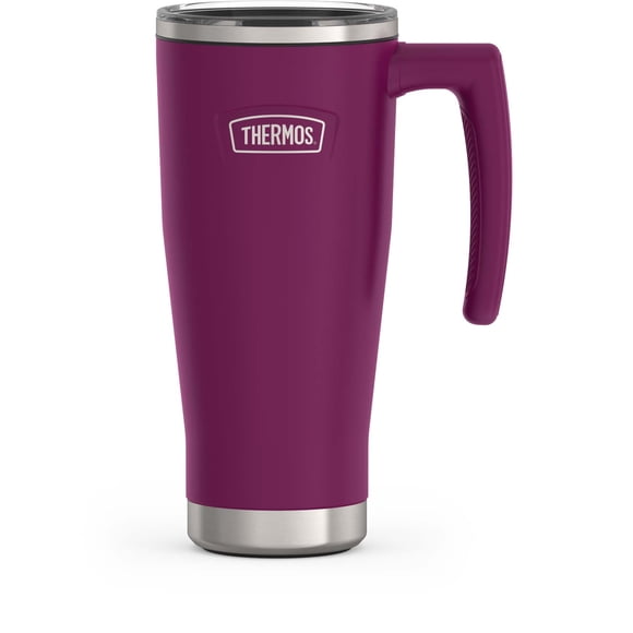 Mug de voyage Thermos en acier inoxydable de 530 ml avec isolation sous vide et couvercle à fermeture coulissante, couleur baie
