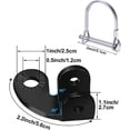 thumbnail image 2 of 2pcs Bicycle Attachment Adapter Bicycle Trailer Tow Head Adapter (Black), 2 of 5