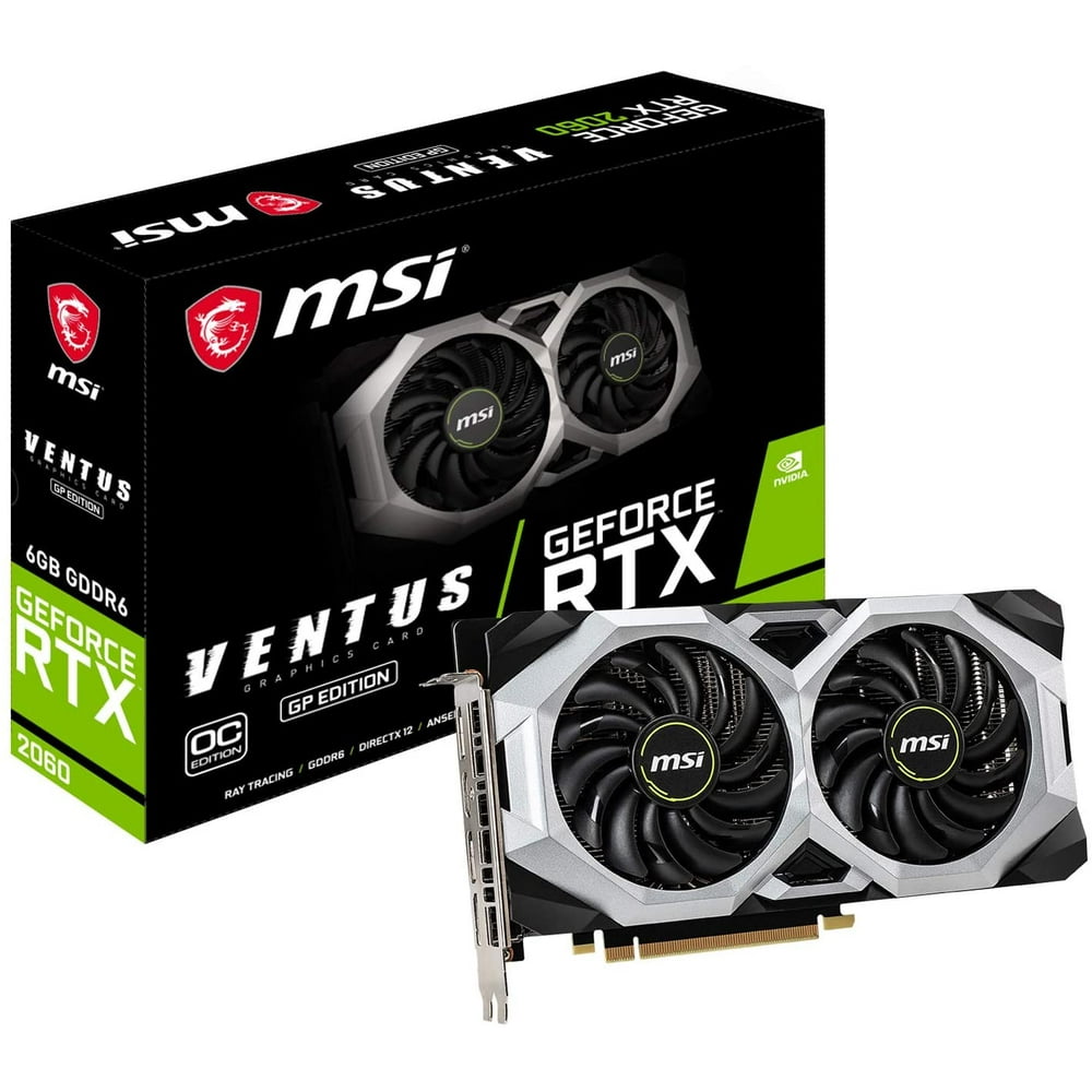 MSI GeForce RTX 2060 VENTUS 6GB GRAPHICS CARD GEFORCE RTX 2060 VENTUS ...