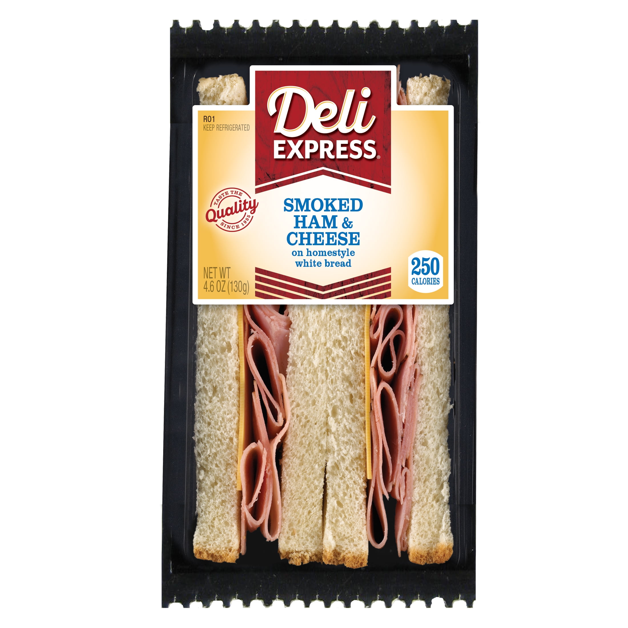 Deli Express Ham & Cheese Sandwich Wedge, 4.6 oz