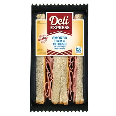 Deli Express Smoked Ham & Cheese Sandwich Wedge, 4.6 oz, 1 Count
