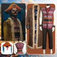 thumbnail image 2 of Buggy One cos Piece Cosplay Live Action Fantasia Disfraz Adulto Hombre Pirata Sombrero Abrigo Pantalones Trajes de Fantasía Traje de Halloween, 2 of 5