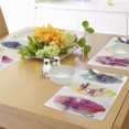 thumbnail image 4 of Ambesonne Tropical Place Mats Set of 4, Palm Trees Seagulls, Standard Size, Pale Yellow Fuchsia, 4 of 6