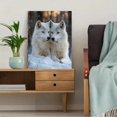thumbnail image 5 of Qisvanset Framed Canvas Wall Art 12x16 Inch Snow Lying Wolf Wildlife Nature Wall Art Decor, 5 of 5