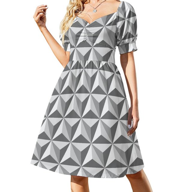 Robe Sans Manches Traditionnelle Vaisseau Spatial Terre Jupe Femme Vêtements Robe de Bal Robes Dames Été 2024