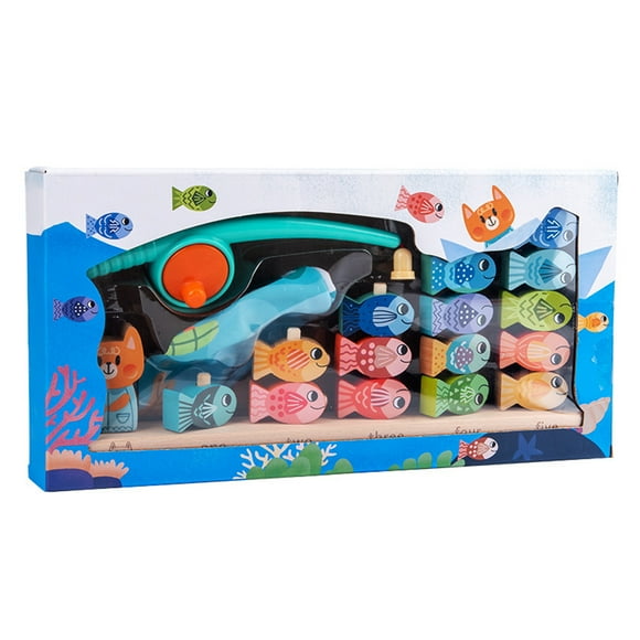 TopLLC Educational Toddler Toys Interactive Kids Toys Children's Magnetic Fishing Toy Stacking Game Simulation Fishing Puzzle Gift Baby Toys for Age 3+ on Clearance