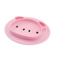 thumbnail image 1 of Silicone Baby Plate Pink 1Pc 8.7X7.9In, 1 of 8