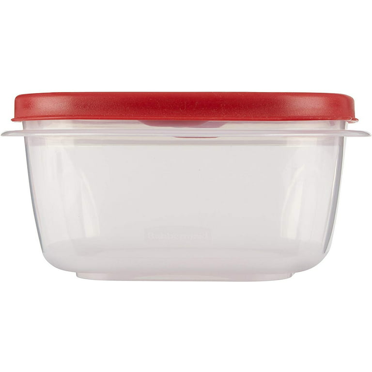 Rubbermaid Easy Find Lids Food Storage Container, 5 Cup, Racer Red 1777087  