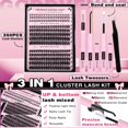 thumbnail image 3 of Kit de extensión de pestañas Goddvenus Wispy Lash Clusters C Curl, 3 of 7