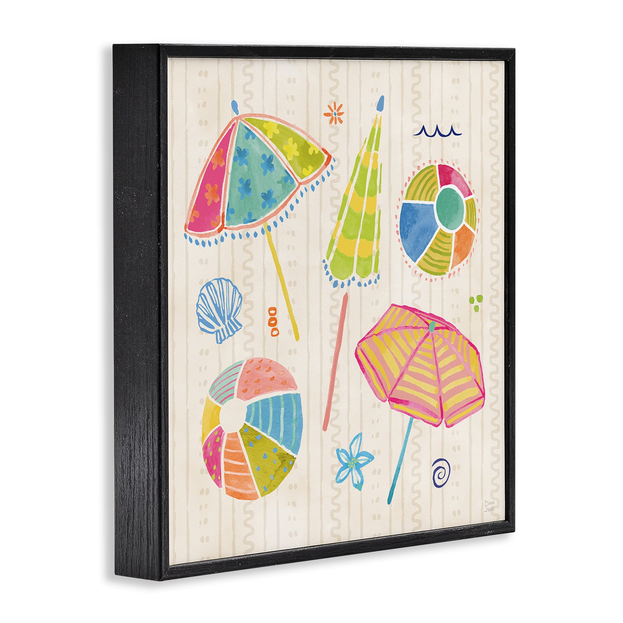 Stupell Industries Fine In The Sunshine Black Framed Giclee Art, design by Dina June