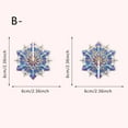 thumbnail image 4 of 8 Pack 2.36Inch Snowflake Ornaments Crystal Christmas Ornaments Holiday Snowflake Ornament Christmas Tree Ornaments Pendant Crystal Sun Catcher Home Hanging Decoration, 4 of 8