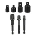 thumbnail image 3 of WHAMVOX  7 Pcs/set Drill to Socket Adapter Ratcheting Universal Black, 3 of 8
