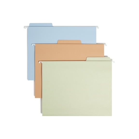 Smead FasTab® Hanging Folders 1/3 Cut Asst Colors 18/BX Letter (64054)