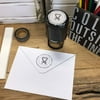 Personalized Round Self-Inking Rubber Stamp - Candy Canes