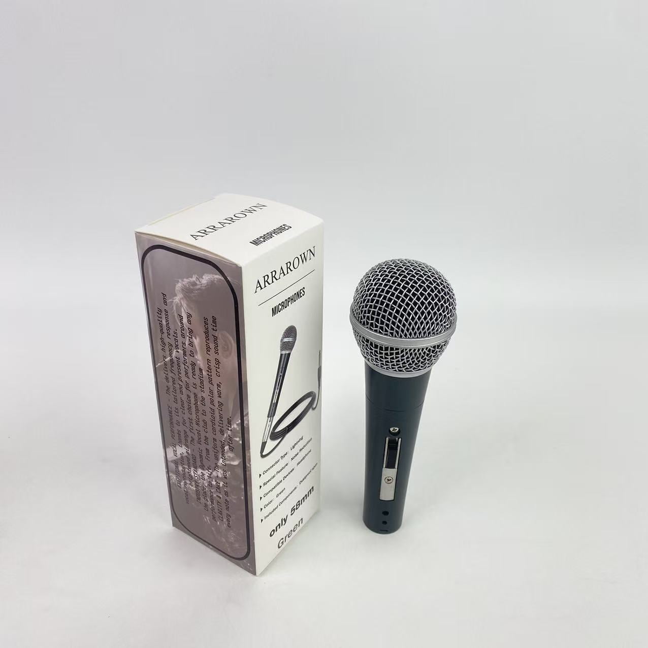 ARRAROWN Microphones,Dynamic Microphone - Professional Studio & Live Performance Cardioid Mic for Vocals, Podcasting, and Recording
