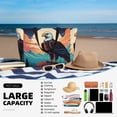 thumbnail image 5 of Kdxio Cartoon Iceberg Bald Eagle for Beach Bag for Women Large Beach Tote Bag Waterproof Sandproof Swim Bag with Zipper Pockets Beach Vacation Travel, 5 of 7