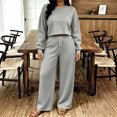 thumbnail image 6 of KyCheLot Women's Sweatsuits Oversized 2 Piece Outfits Long Sleeve Pullover Tops and Sweatpants Casual Set, 6 of 9