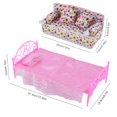 thumbnail image 5 of 8 Pcs Princess Bedroom Dollhouse Furniture Accessories Playset Kids Gift,Dresser,Sofa,Hangers, 5 of 6