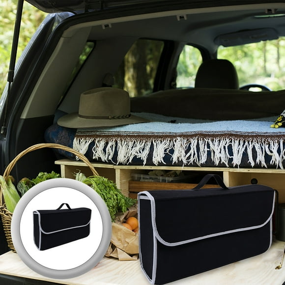 LAKUB Offres du Prime Day Aujourd'hui 2024 Boîte de Rangement Pliable en Non-Tissé, Coffre de Voiture Pliable, Boîte de Rangement Pliable pour Usage Automobile